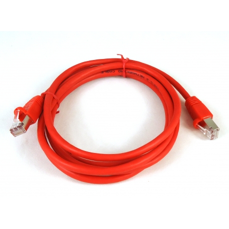 Câble RJ45 2m Cat 5e S-FTP rouge