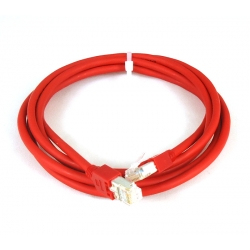 Crossover cable RJ45 2m Cat 5e F-UTP red