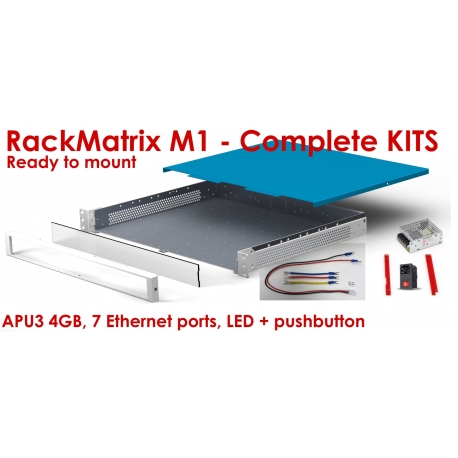 Kit complet RackMatrix M1PC Engines APU 3 avec 7 ports Ethernet