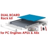 Kit DOUBLE carte mère RackMatrix M1 pour PC Engines de la série APU et Alix, OpenVox série IPC100