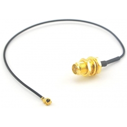 Câble pigtail I-PEX vers Reverse SMA mâle 35 cm, recommendé pour le Wifi et Rack Matrix S2