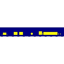 Façade arrière Noah 2 + BL-GES210S (mono SFP) + BL-GED211R (dual RJ45) pour RackMatrix S2