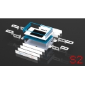 Rack Matrix® S2 - Modular desktop enclosure 1U (rackable, wallmountable, frontmountable)